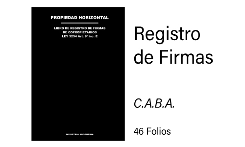 Libro Registro de Firmas CABA